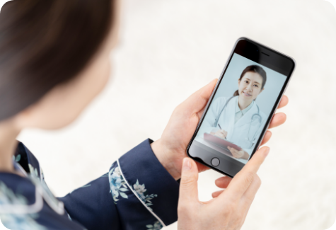 対面またはオンラインで受診